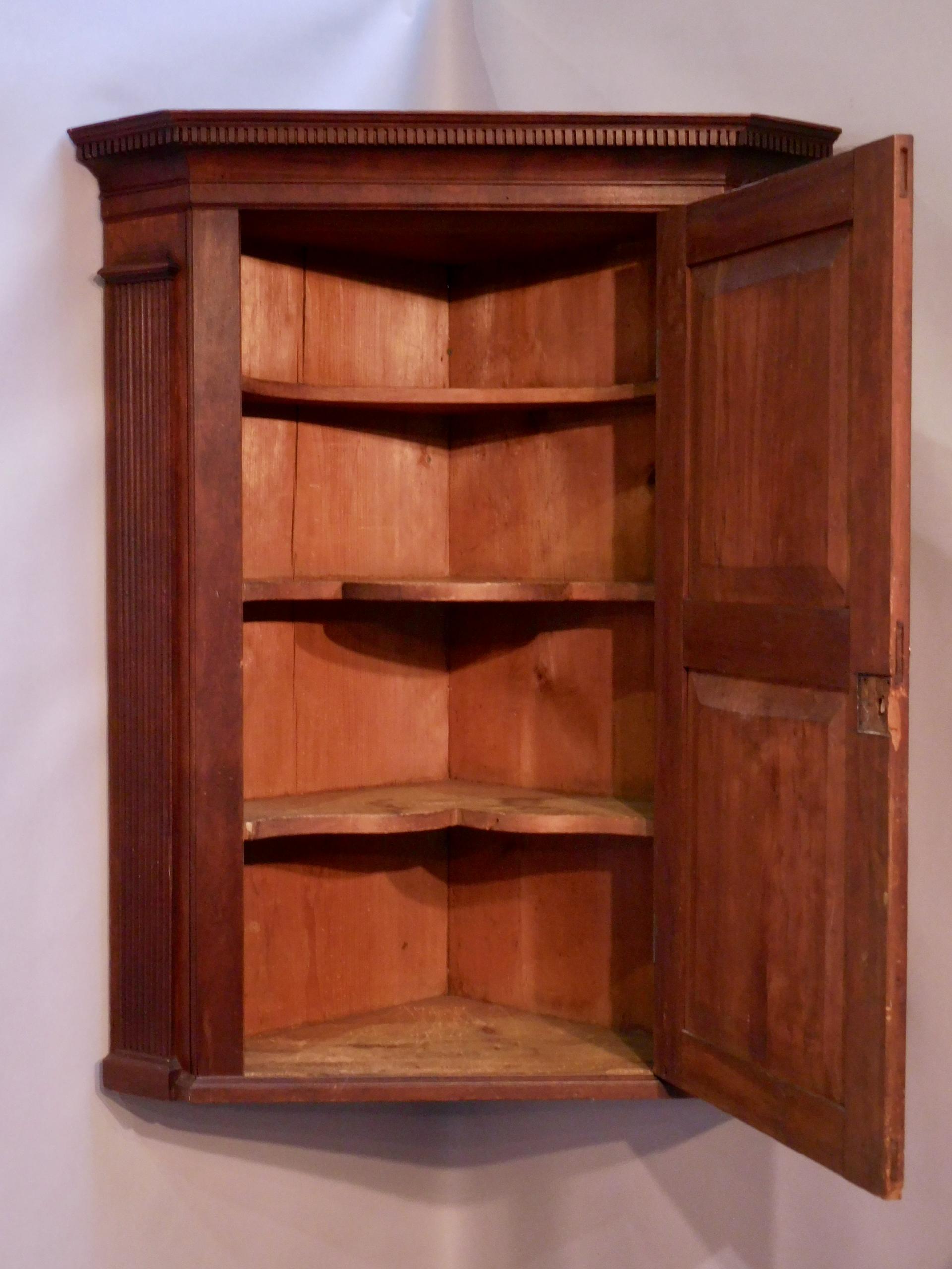 Cherry Hanging Corner Cupboard Steven F. Still Antiques