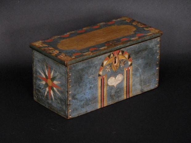 Pennsylvania Miniature Decorated Dower Chest