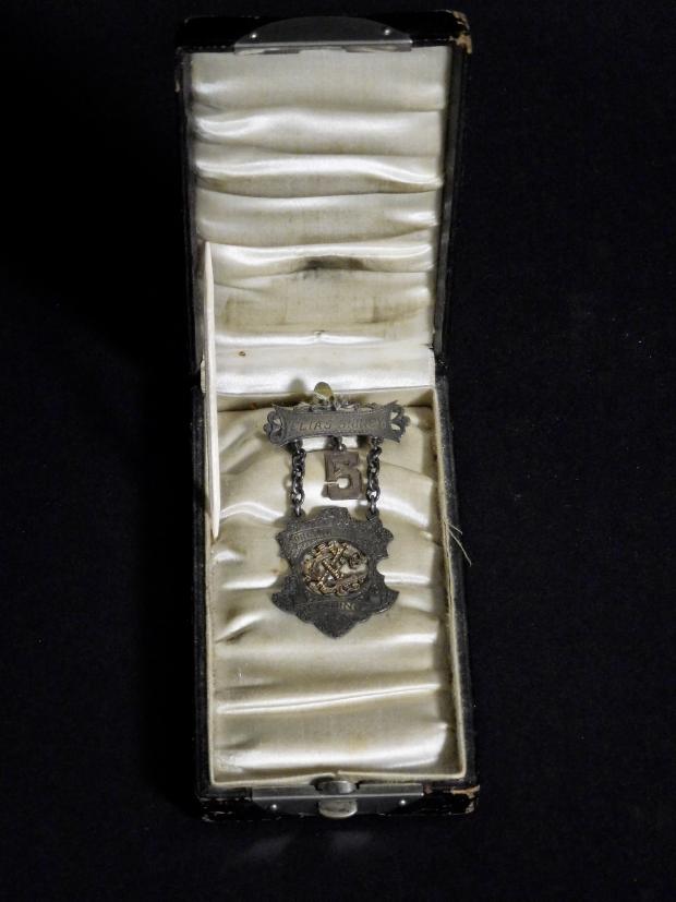 14 Karat Gold and Silver Presentation Fire Medal