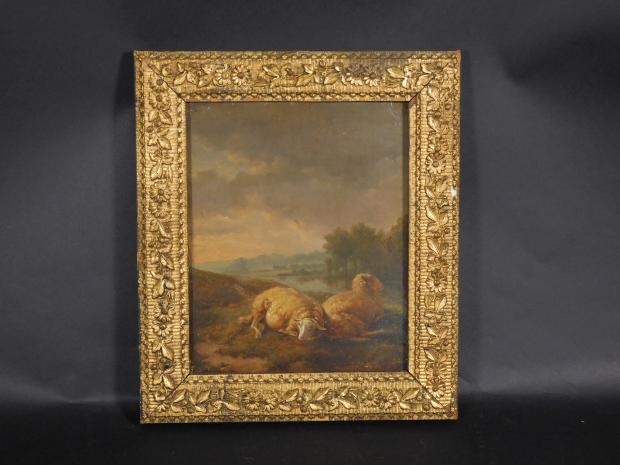 Nineteenth Century Sheep Painting 