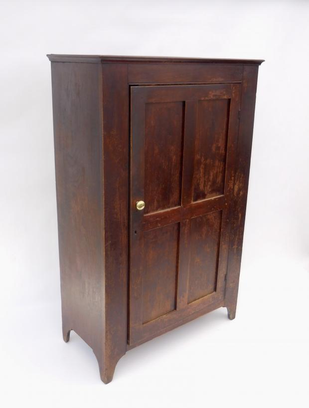 Lancaster County PA Walnut Single Door Cupboard