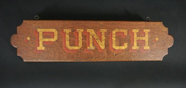 Wood PUNCH Sign