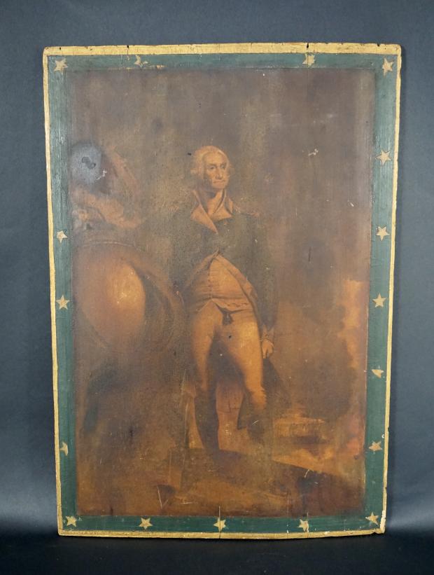 George Washington On A Wood Panel