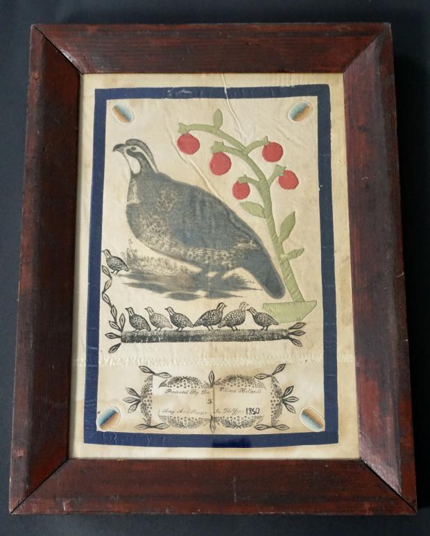 Folk Art Presentation Partridge Drawing