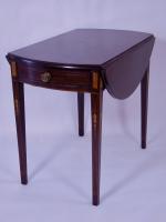 Federal Inlaid Satinwood and Mahogany Pembroke Table