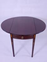 Federal Inlaid Satinwood and Mahogany Pembroke Table