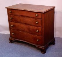 Chippendale Reverse-Serpentine Chest Of Drawers