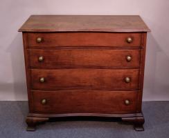 Chippendale Reverse-Serpentine Chest Of Drawers