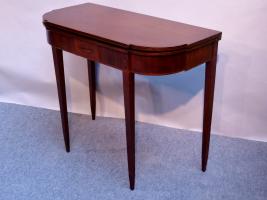 Federal Inlaid Card Table Attributed to William Lloyd