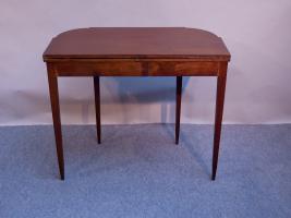 Federal Inlaid Card Table Attributed to William Lloyd