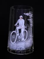 Mary Gregory Type Bicycle Stein