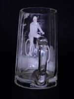 Mary Gregory Type Bicycle Stein