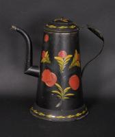 American Painted Tin Coffee Pot