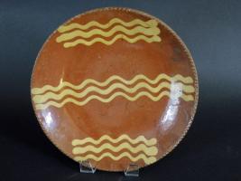 Pennsylvania Slipware Decorated plate