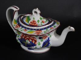 Gaudy Dutch Grape Pattern Teapot