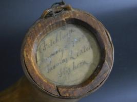 Massachusetts Powder Horn Owned by Thomas Leatch 