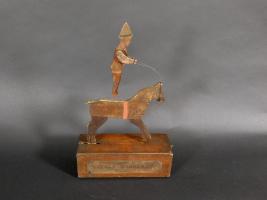 Crandall's Lively Horseman Pull Toy