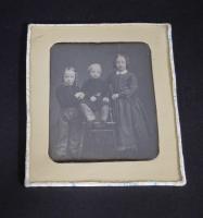 Half Plate Daguerreotype of Three Children
