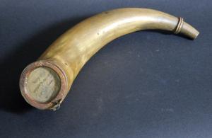 Massachusetts Powder Horn Owned by Thomas Leatch 