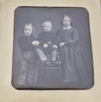 Half Plate Daguerreotype of Three Children