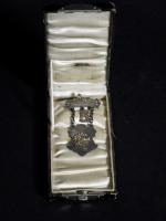 14 Karat Gold and Silver Presentation Fire Medal