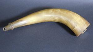 Massachusetts Powder Horn Owned by Thomas Leatch 