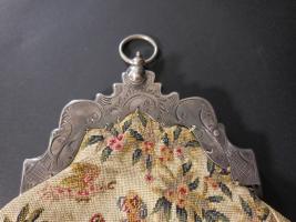 Eighteenth Century Style Dutch Needlework and Silver Purse