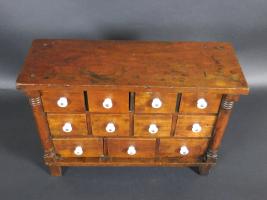 Eleven Drawer Cherry Table Top Apothecary 