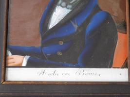 Reverse Glass Portrait Of Martin Van Buren