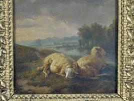 Nineteenth Century Sheep Painting 