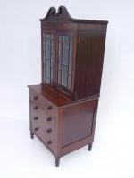 Childs Chest With Carved Secretary Top