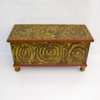 York County PA Yellow Smoke Decorated Blanket Chest