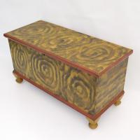 York County PA Yellow Smoke Decorated Blanket Chest