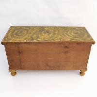 York County PA Yellow Smoke Decorated Blanket Chest