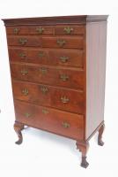 Octorara Walnut High Chest With Removable Spanish Feet
