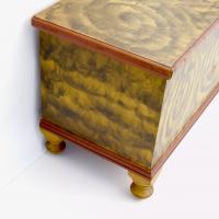 York County PA Yellow Smoke Decorated Blanket Chest