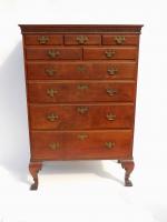 Octorara Walnut High Chest With Removable Spanish Feet
