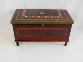 Blanket Chest With Polychrome Geometric Designs