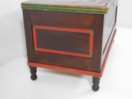 Blanket Chest With Polychrome Geometric Designs