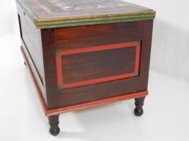 Blanket Chest With Polychrome Geometric Designs