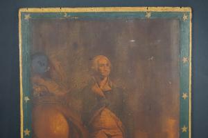 George Washington On A Wood Panel